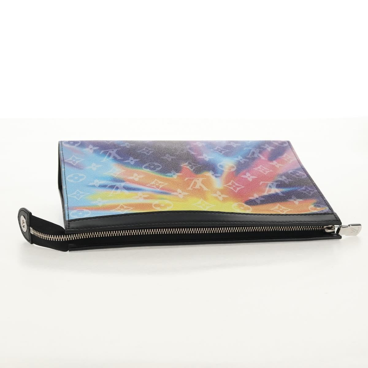 Louis Vuitton Pochette Voyage Limited Edition Monogram Sunset Canvas, MULTICOLOUR, CANVAS, Clutche & pouche