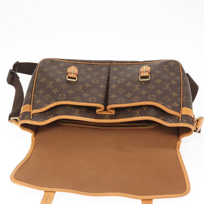 Louis Vuitton Sac Gibeciere Messenger Bag Monogram Canvas, BROWN, CANVAS, Shoulder bag