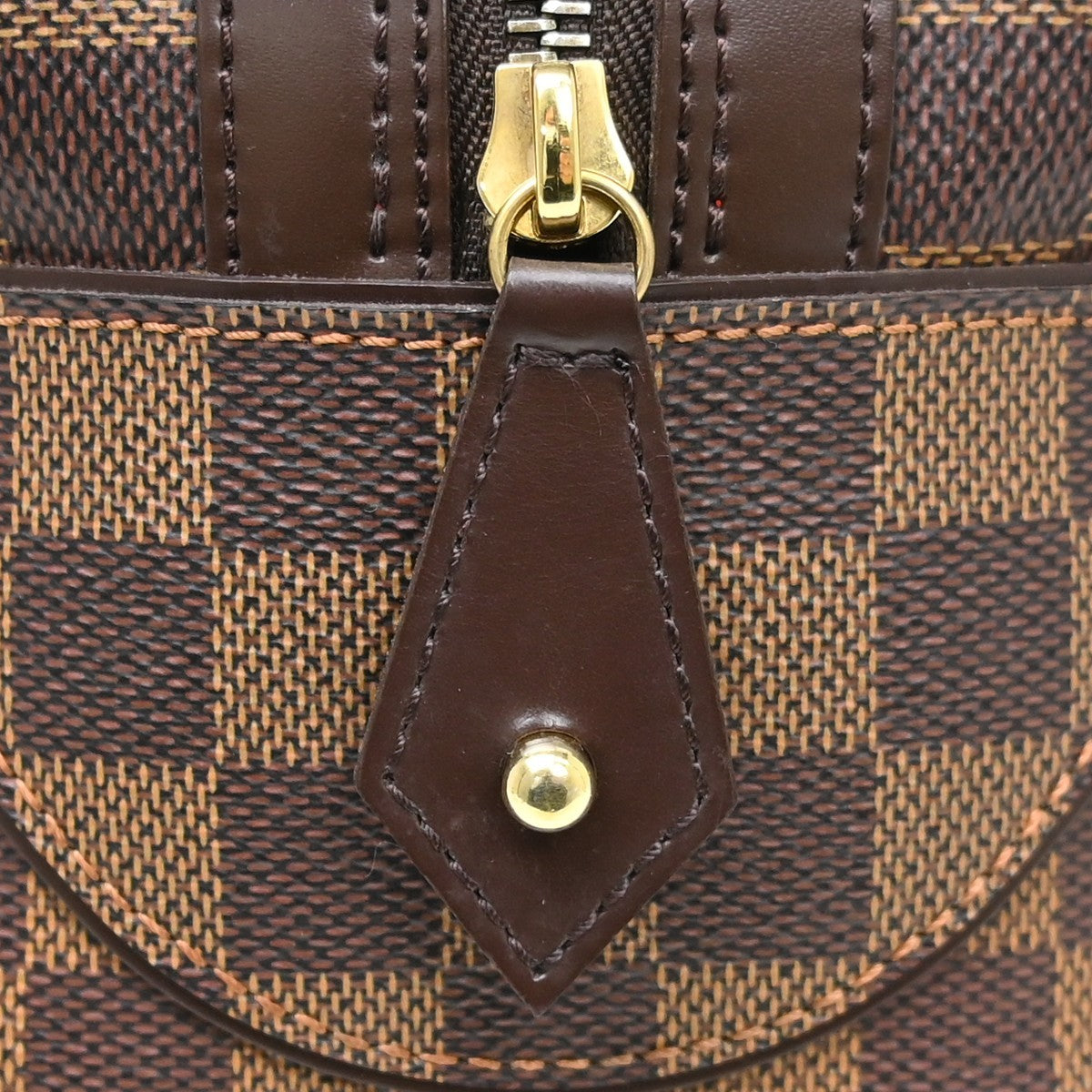 Louis Vuitton Duomo Boston Bag Damier, Brown, Canvas, Handbag
