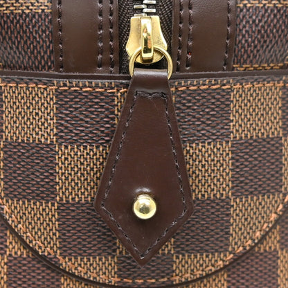 Louis Vuitton Duomo Boston Bag Damier, Brown, Canvas, Handbag