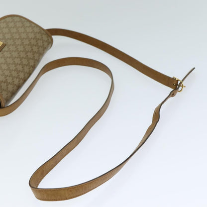 Celine Macadam Shoulder Bag PVC Leather, BEIGE, CANVAS, Shoulder bag