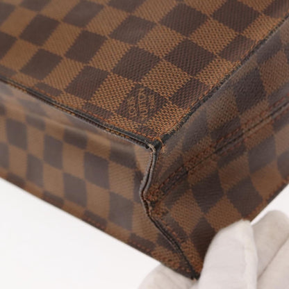 Louis Vuitton Sac Plat Bag Damier, BROWN, CANVAS, Handbag