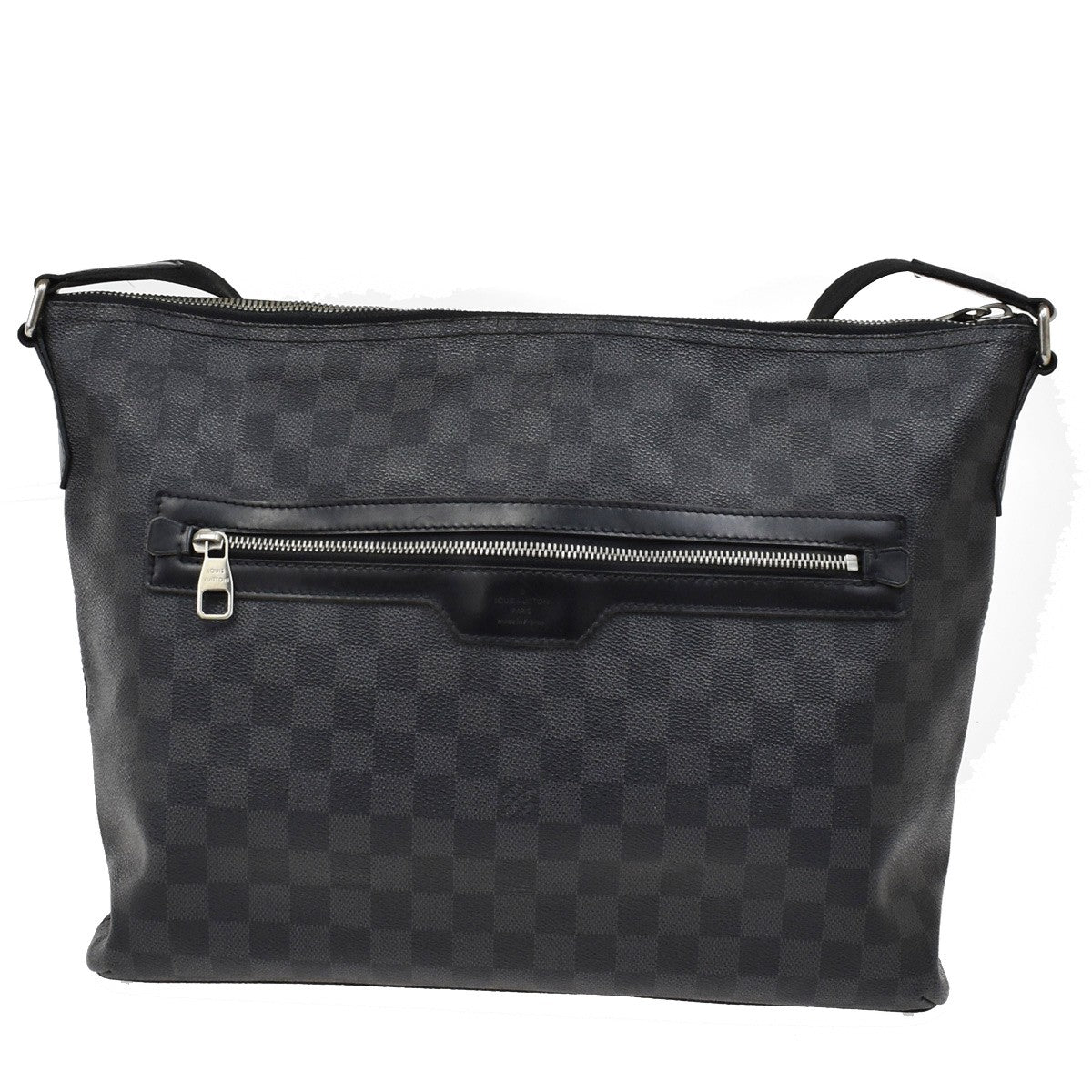 Louis Vuitton Mick Messenger Bag Damier Graphite, BLACK, LEATHER, Crossbody bag