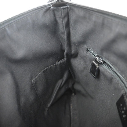 Gucci Zip Messenger Bag GG Canvas with Perforated Leather, BLACK, CANVAS, Shoulder bag