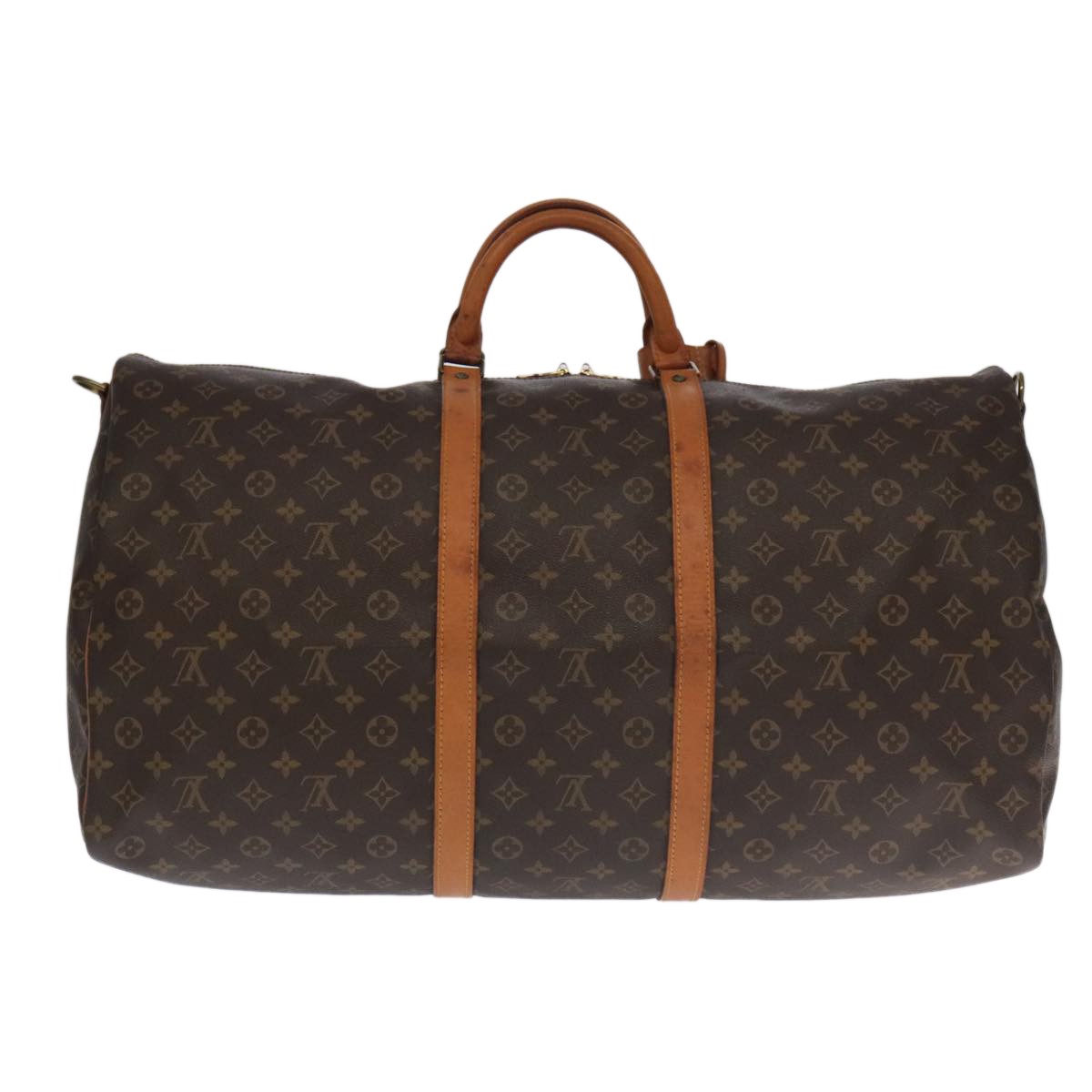 Louis Vuitton Keepall Bandouliere Bag Monogram Canvas, BROWN, CANVAS, Travel bag