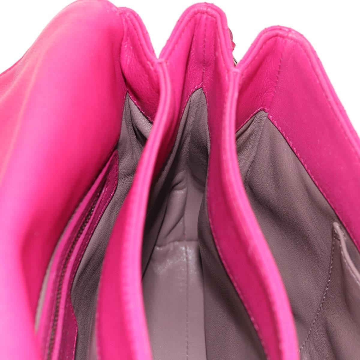 Christian Dior Long Chain Miss Dior Bag Cannage Quilt Lambskin, PINK, LEATHER, Shoulder bag