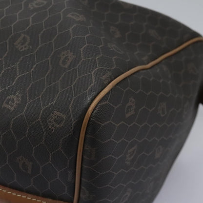 Christian Dior Vintage Honeycomb Boston bag Canvas and Leather, BLACK, PVC, Travel bag