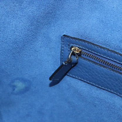 Valentino Garavani Rockstud Shopper Tote Leather, BLUE, LEATHER, Tote bag