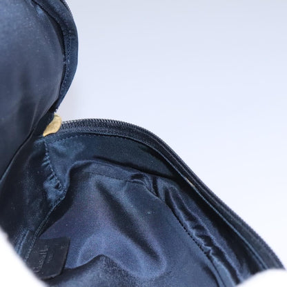 Christian Dior Vintage Saddle Coin Purse Diorissimo Canvas, NAVY, CANVAS, Wallets