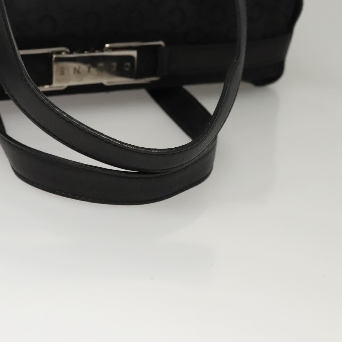 Celine C Macadam Handbag Canvas, BLACK, CANVAS, Handbag