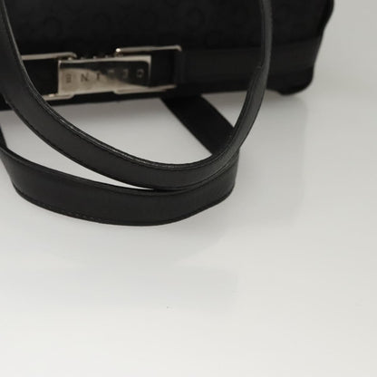 Celine C Macadam Handbag Canvas, BLACK, CANVAS, Handbag