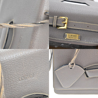 Loewe Barcelona Shoulder Bag Leather, PURPLE, LEATHER, Shoulder bag