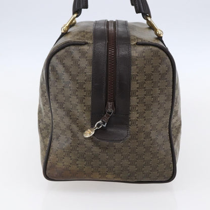 Celine Vintage Duffle Bag Macadam Coated Canvas, BEIGE, CANVAS, Handbag