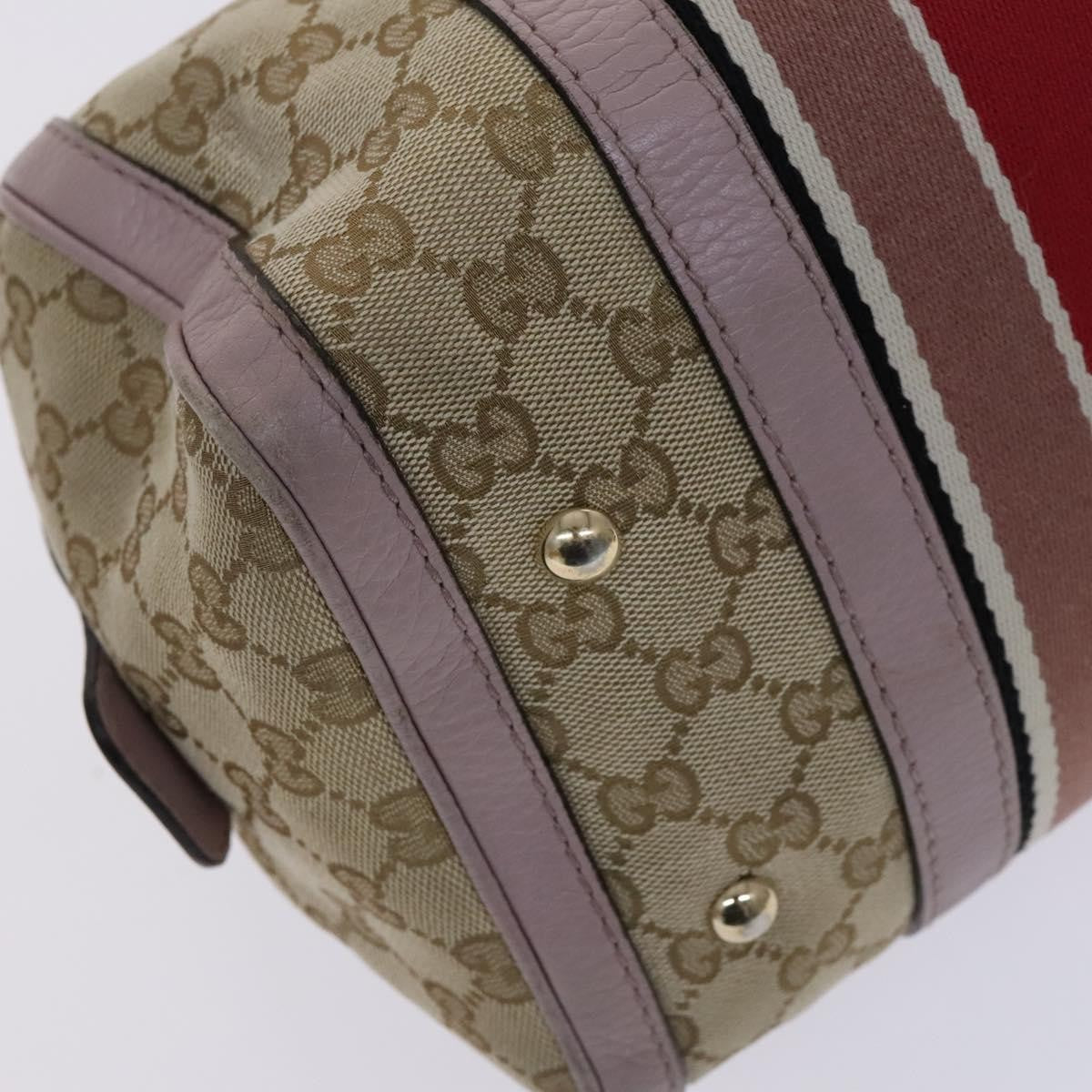 Gucci Vintage Web Boston Bag GG Canvas, BEIGE, CANVAS, Travel bag
