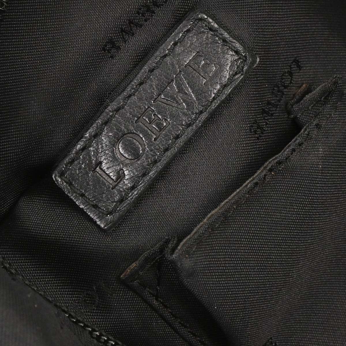 Loewe Anagram Logo Nappa Aire Hand Bag Leather, BLACK, LEATHER, Tote bag