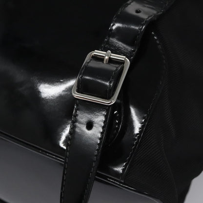 Gucci Vintage Bamboo Backpack Patent, BLACK, PATENT_LEATHER, Backpack