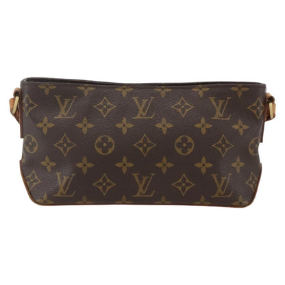 Louis Vuitton Trotteur Handbag Monogram Canvas, BROWN, CANVAS, Clutche & pouche