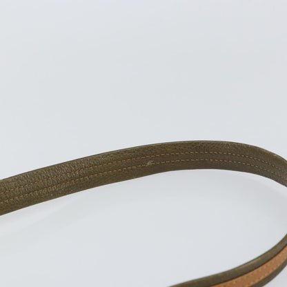 Celine Vintage Shoulder Bag Leather, KHAKI, LEATHER, Shoulder bag