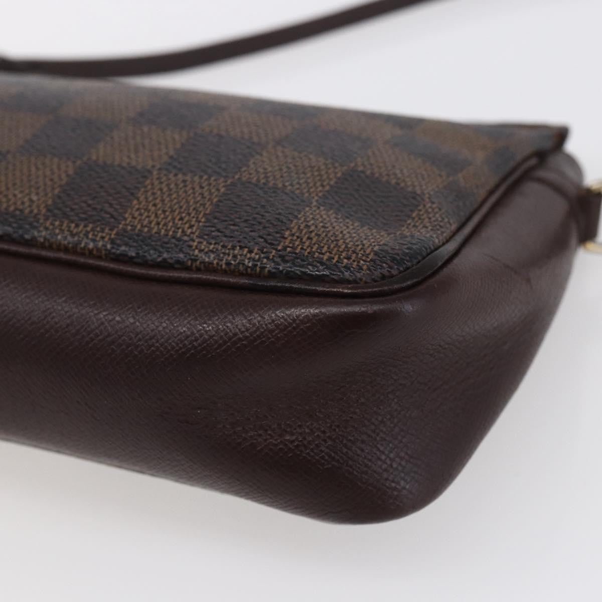 Louis Vuitton Trousse Make Up Bag Damier, BROWN, CANVAS, Clutche & pouche