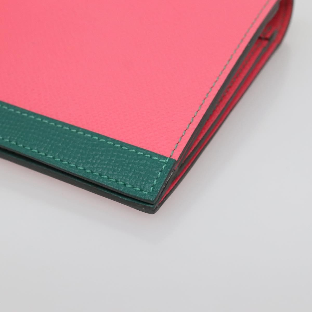 Hermes Camail Wallet Epsom, PINK, LEATHER, Wallets