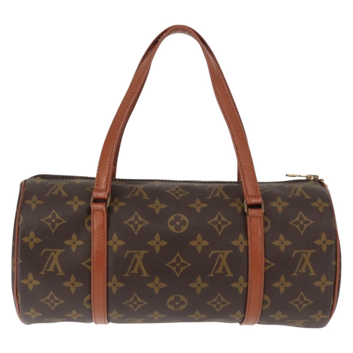 Louis Vuitton Papillon Handbag Monogram Canvas, BROWN, CANVAS, Handbag