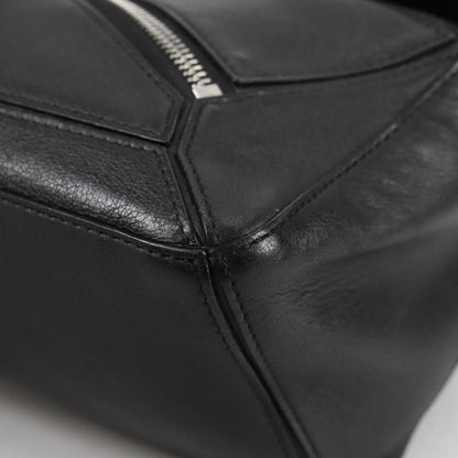 Loewe Puzzle Bumbag Leather, BLACK, LEATHER, Travel bag