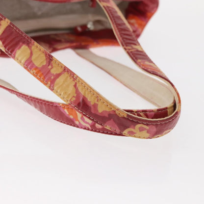 Chanel Vintage Floral Tote Canvas, RED, CANVAS, Tote bag