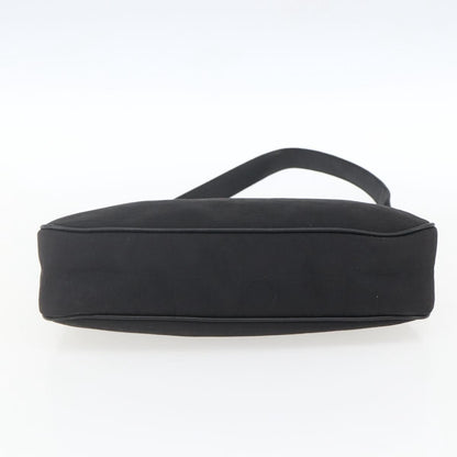 Salvatore Ferragamo Gancini Shoulder Bag Canvas, BLACK, CANVAS, Shoulder bag