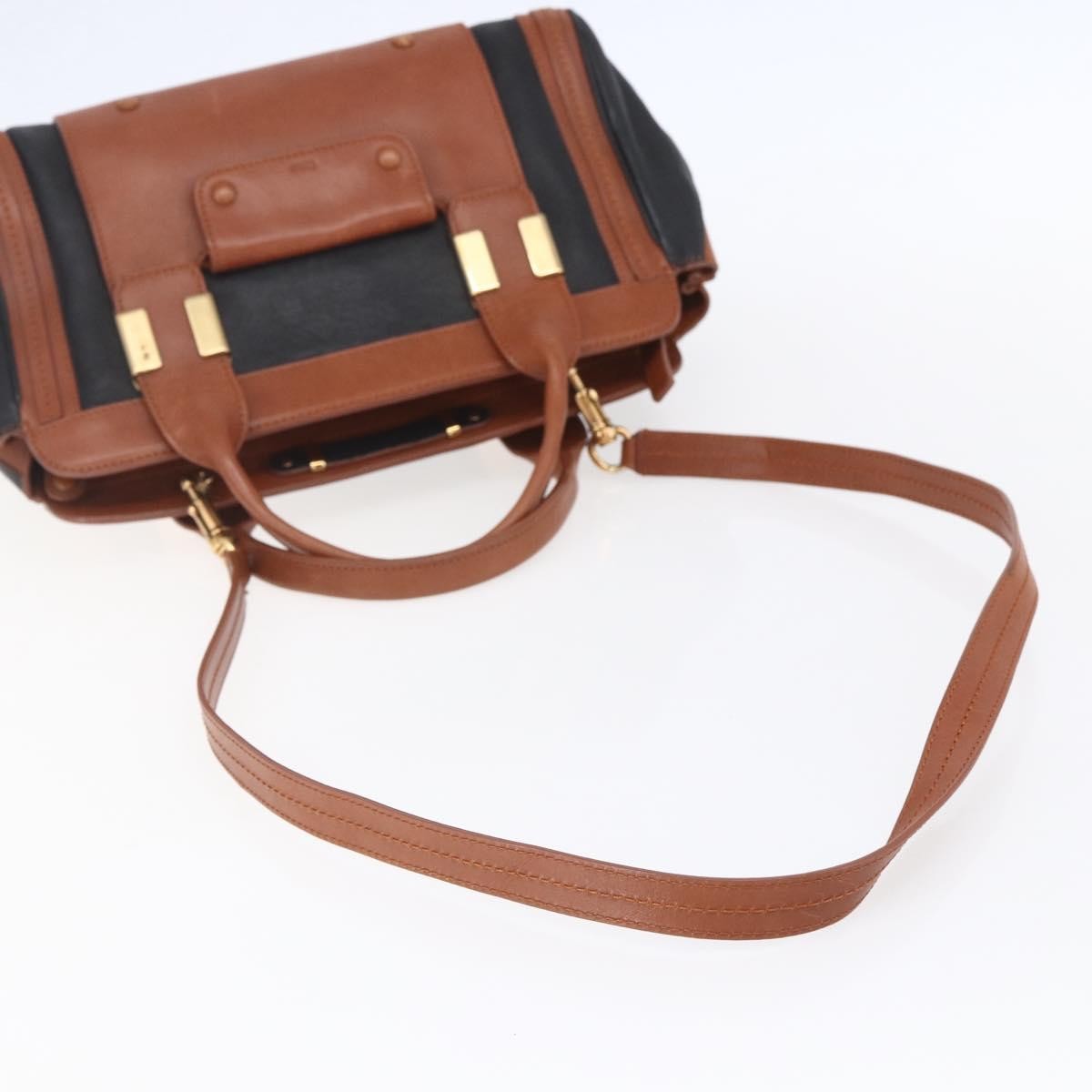 Chloe Alice Satchel Leather, BROWN, LEATHER, Handbag