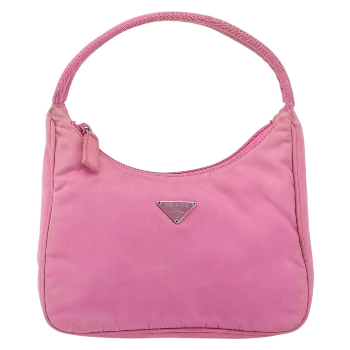 Prada Hobo Tessuto, PINK, NYLON, Handbag