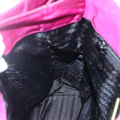 Prada Metal Handles Tote Tessuto, PURPLE, NYLON, Handbag