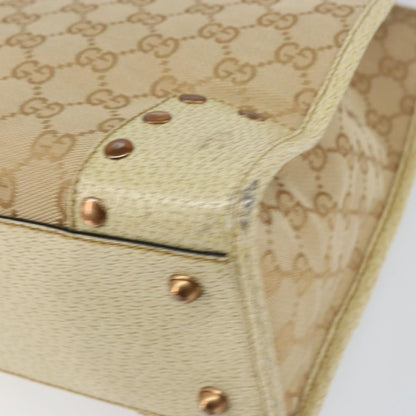 Gucci Open Tote GG Canvas, BEIGE, CANVAS, Tote bag