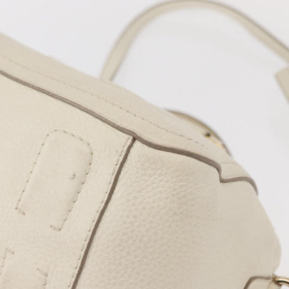 Salvatore Ferragamo Vala Handbag Leather, WHITE, LEATHER, Handbag