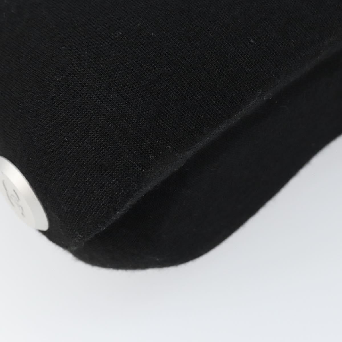 Chanel Millennium Shoulder Bag Jersey, BLACK, COTTON, Shoulder bag