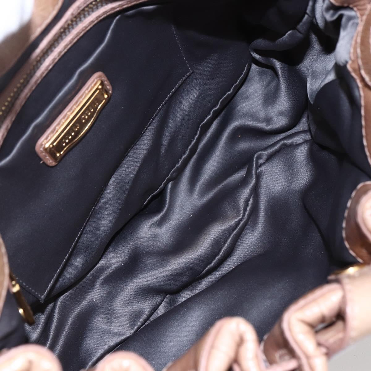 Miu Miu Coffer Satchel Matelasse Leather, PINK, LEATHER, Handbag