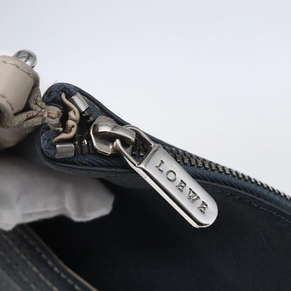 Loewe Anagram Shoulder Bag Canvas, NAVY, PVC, Shoulder bag