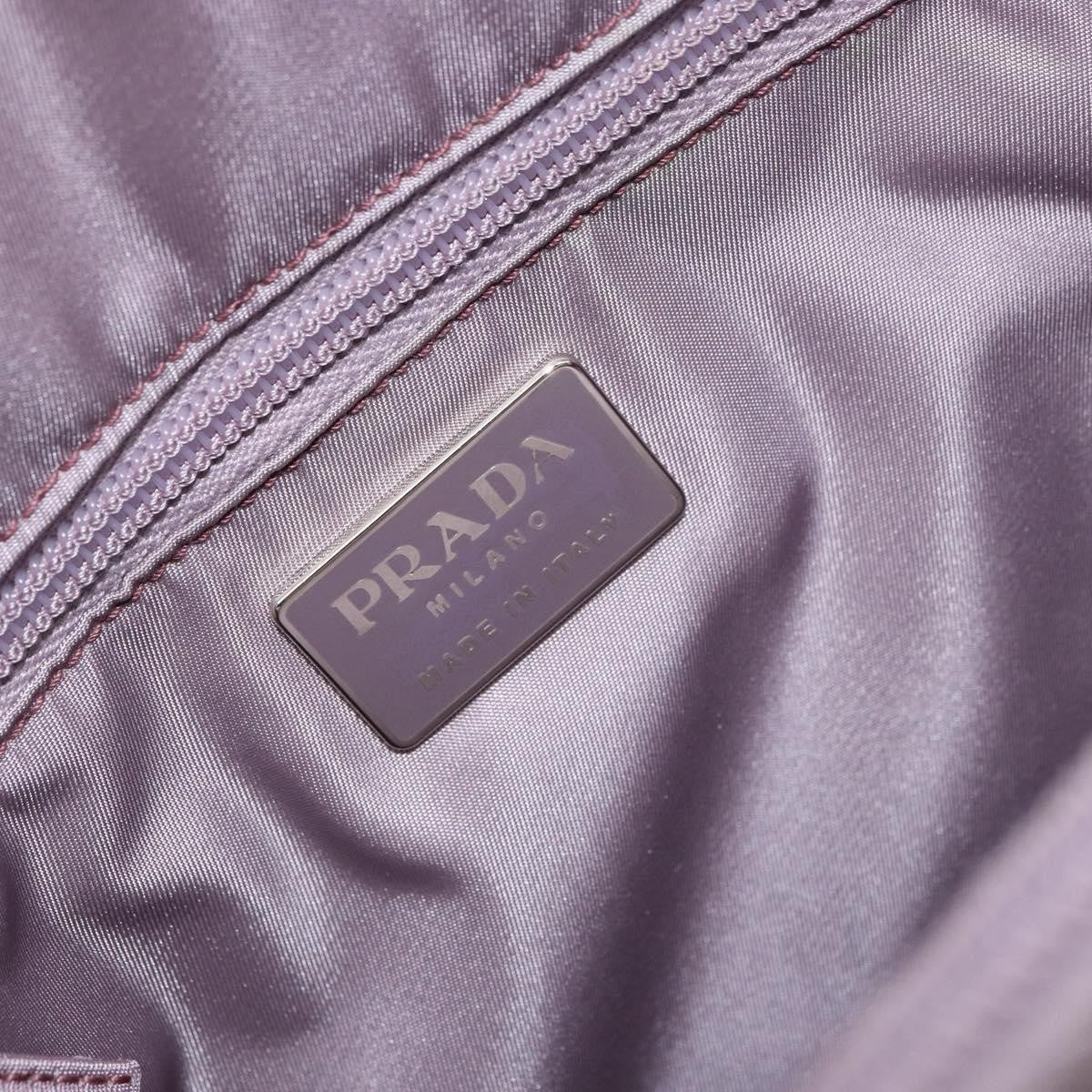 Prada Resin Handle Tote Tessuto, PURPLE, NYLON, Tote bag