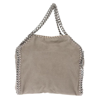 Stella McCartney Falabella Fold Over Crossbody Bag Faux Leather, GRAY, POLYESTER, Crossbody bag