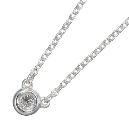 Tiffany & Co. Elsa Peretti Diamonds By The Yard Necklace Sterling silver with Diamond, SILVER, SILVER, Necklace