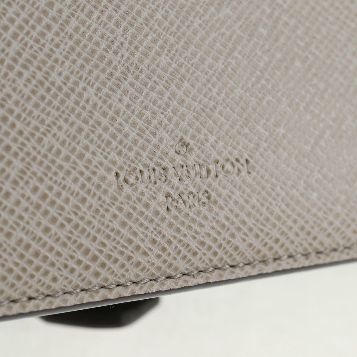 Louis Vuitton Trapeze Handbag Calfskin and Taiga Leather, GRAY, LEATHER, Shoulder bag