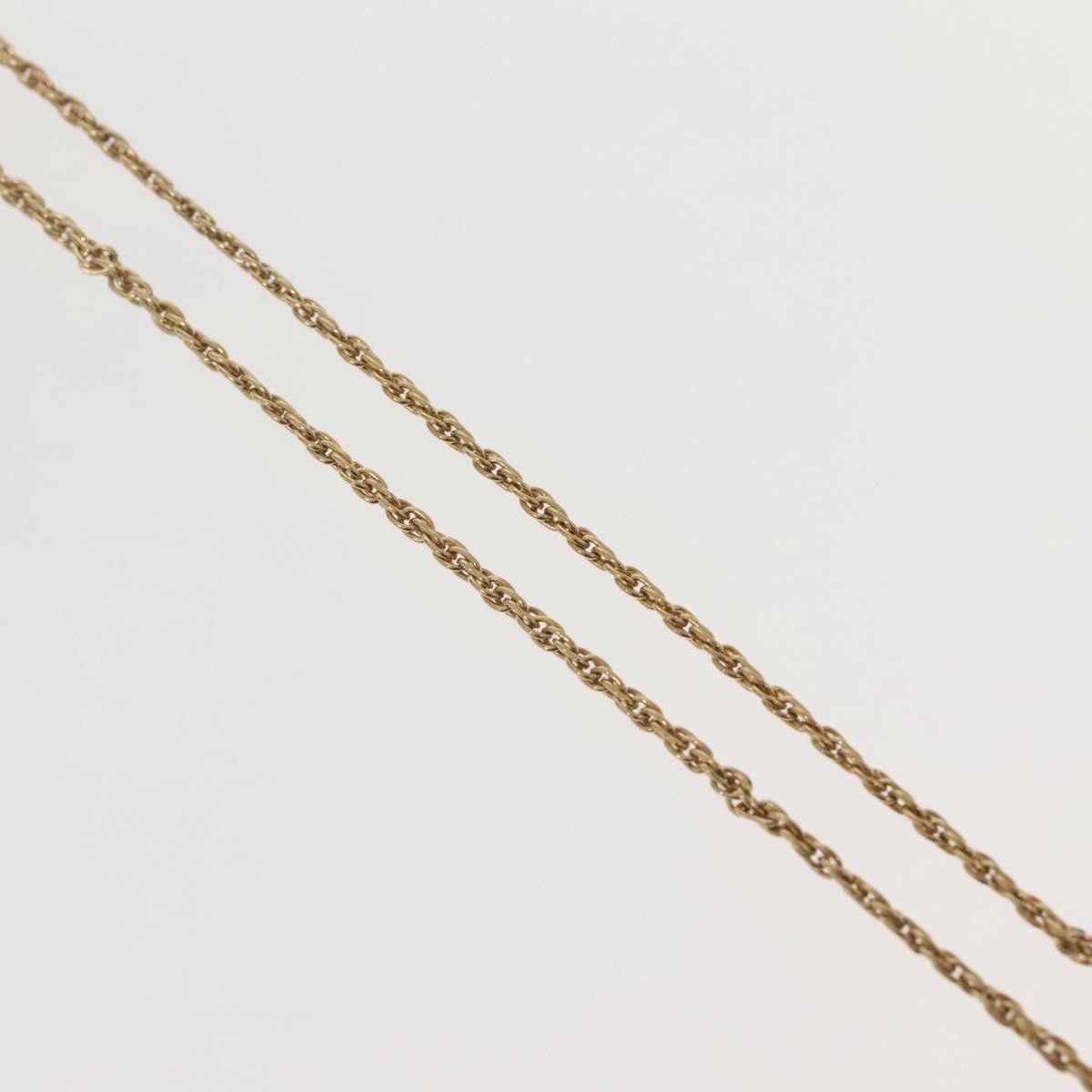 Christian Dior CD Round Pendant Necklace Metal, GOLD, METAL, Necklace