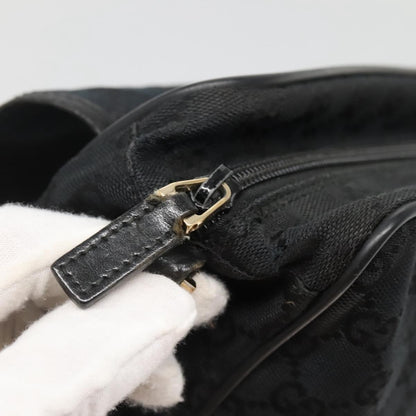 Gucci Flap Messenger Bag GG Coated Canvas, BLACK, CANVAS, Shoulder bag