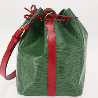 Louis Vuitton Bicolor Petit Noe Handbag Epi Leather, GREEN, LEATHER, Shoulder bag