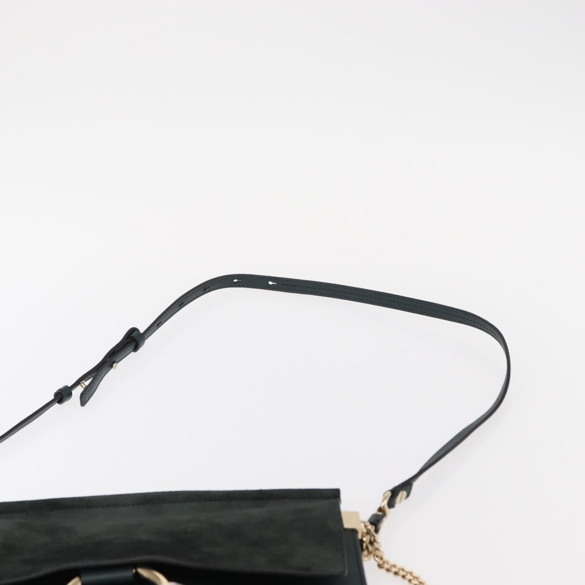 Chloe Faye Shoulder Bag Leather and Suede, KHAKI, SUEDE, Shoulder bag