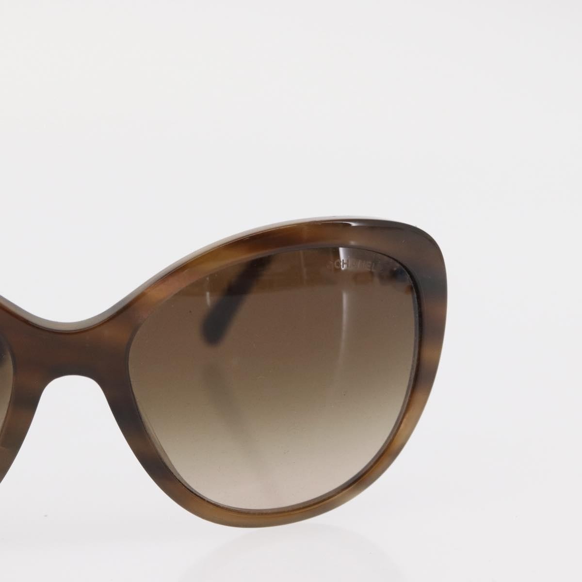 Chanel Logo CC Sunglasses Plastic, Brown, Plastic, Sunglasses