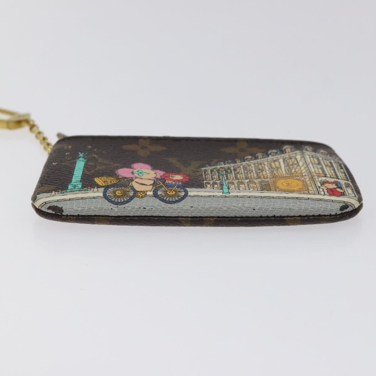 Louis Vuitton Pochette Clés Monogram Vivienne, BROWN, CANVAS, Wallets