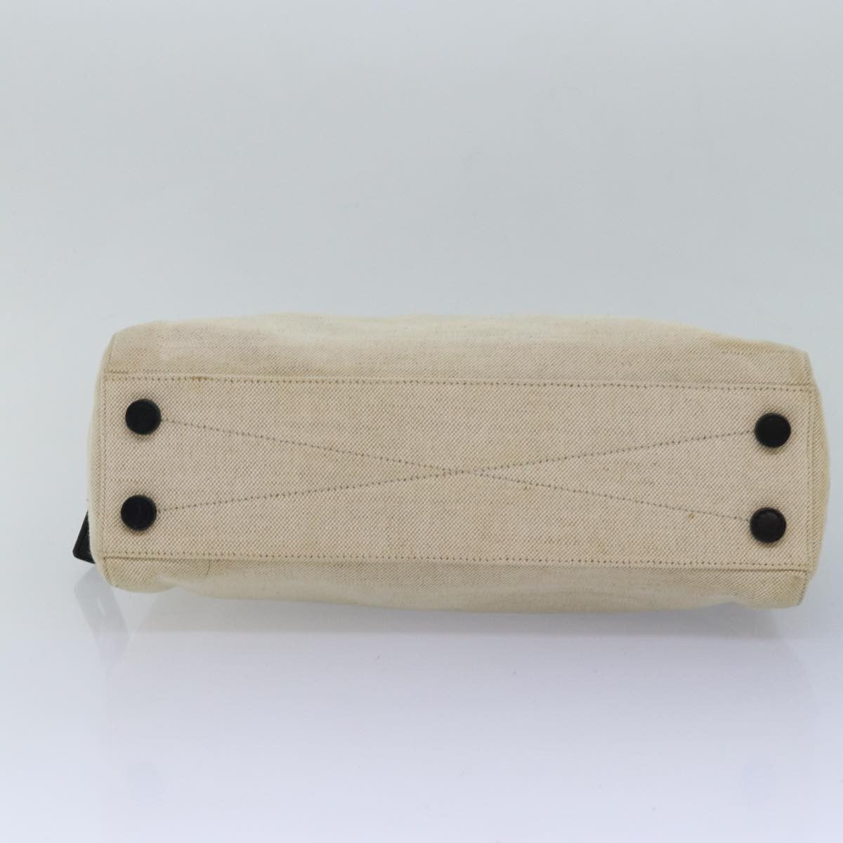 Prada Vintage Handbag Canvas, BEIGE, CANVAS, Handbag