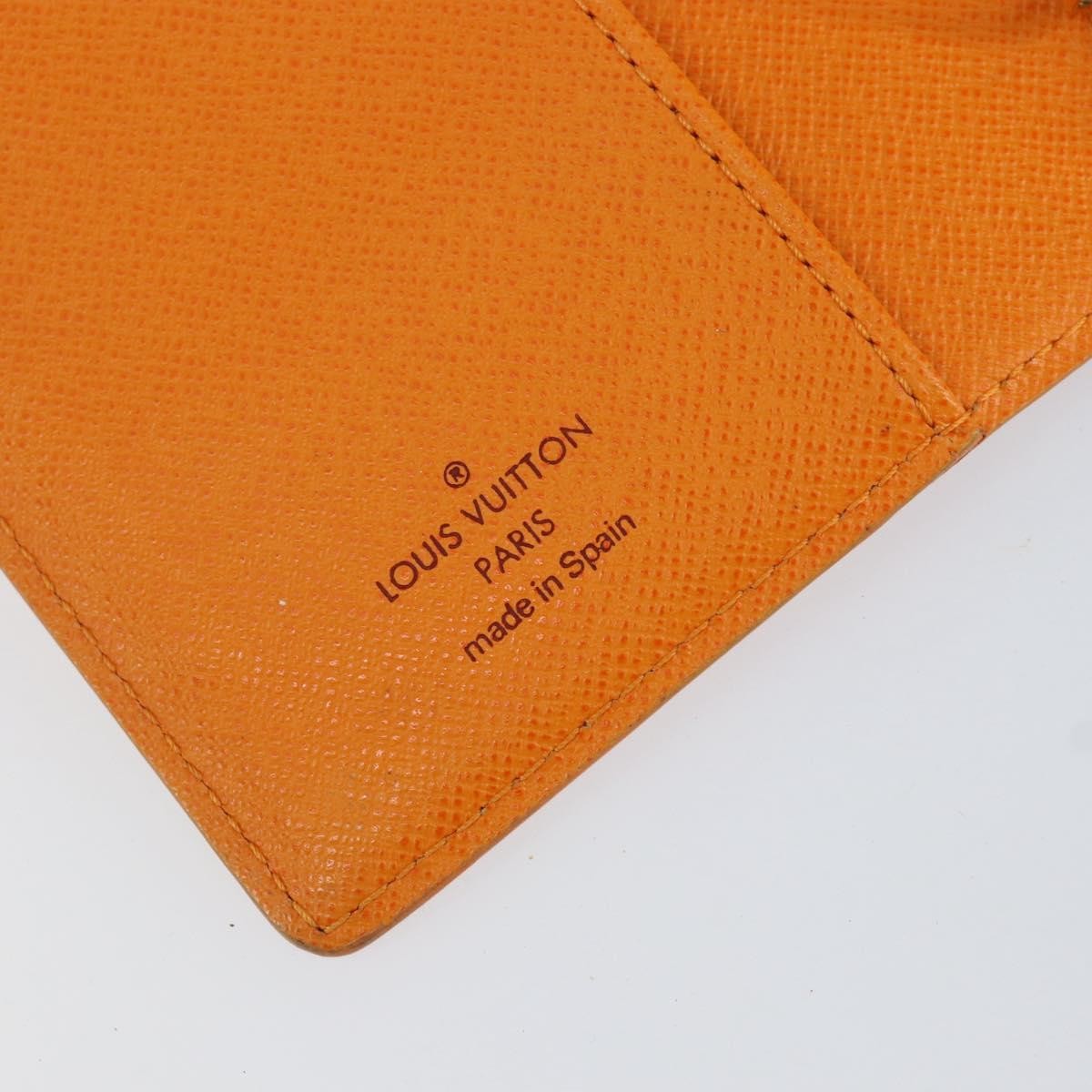 Louis Vuitton Agenda Cover Epi Leather, ORANGE, LEATHER, Wallets