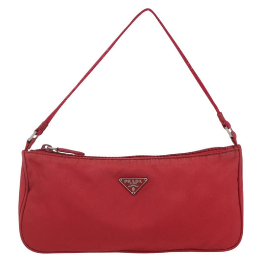 Prada Pochette Shoulder Bag Tessuto, RED, NYLON, Clutche & pouche