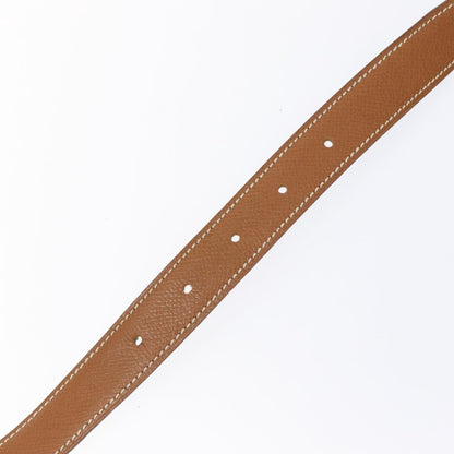 Hermes Constance Belt Leather, BROWN, LEATHER, Belts